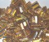 50g 10x5mm Silver Lined Crystal Yellow Smoke Topaz Triangles